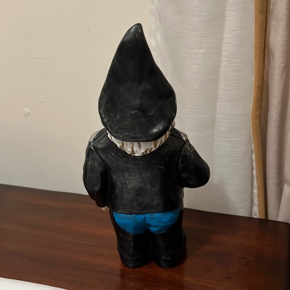 Vintage HARLEY DAVIDSON Biker Gnome  Motorcycle Leather Man Cave Decor - Picture 5 of 16